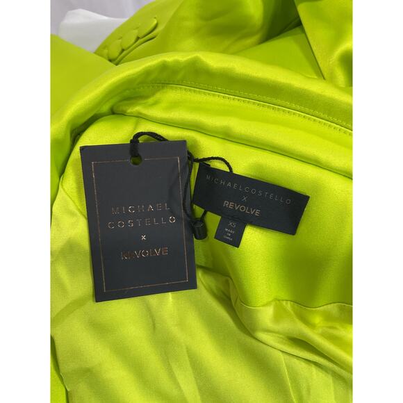 Michael Costello x Revolve 'Marissa' Green Satin Blazer Size XS - NWT - Picture 4 of 5